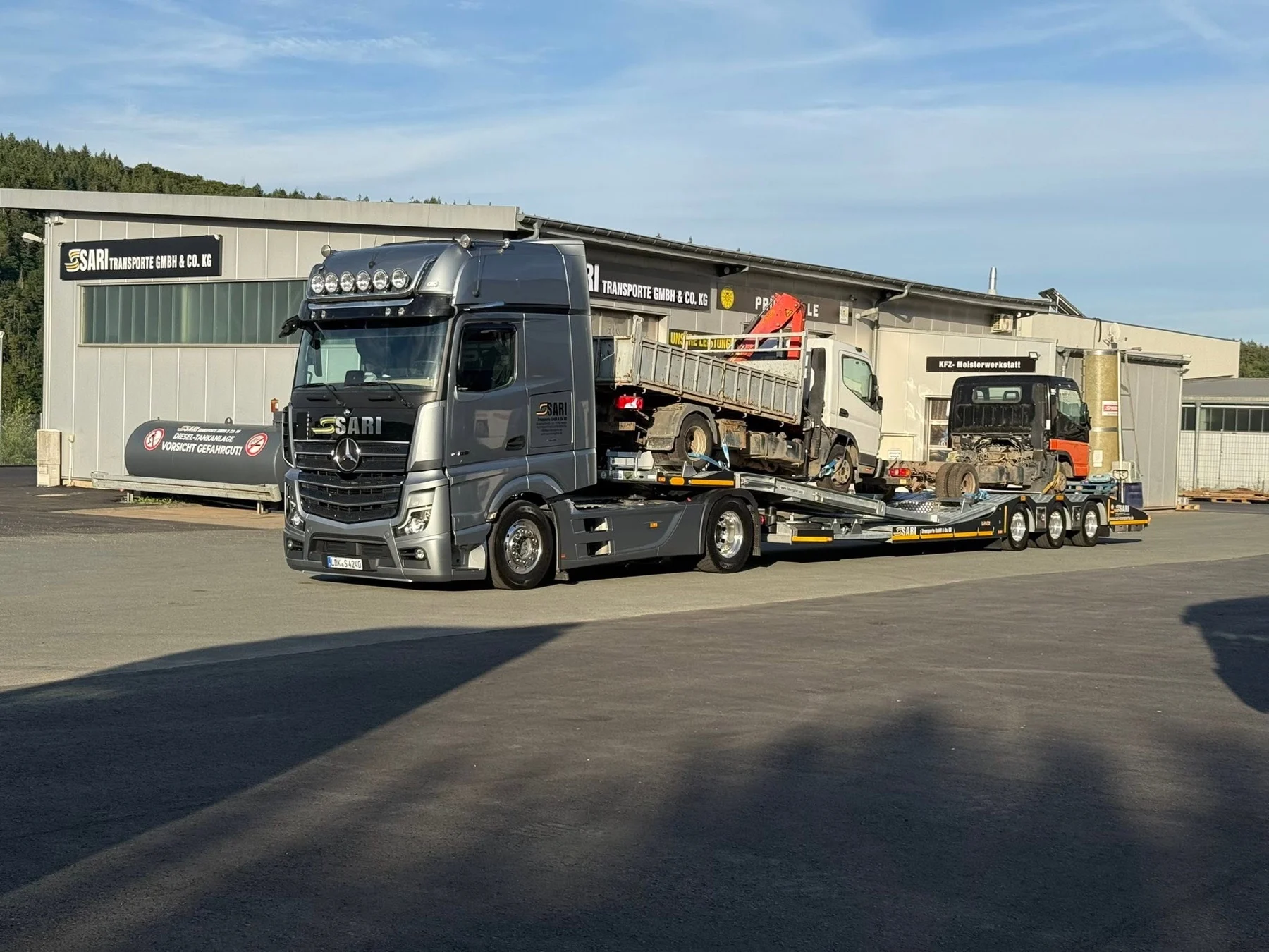 SARI Schwertransport mit Nutzfahrzeugen